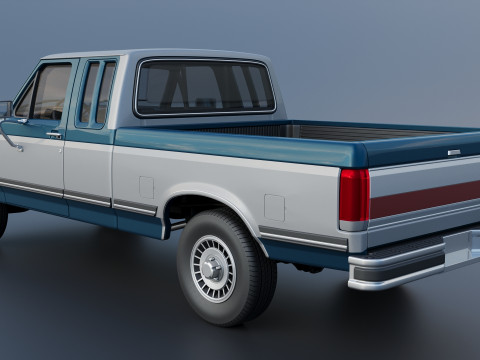 Camioneta F-150 de caja larga 1987 Modelo de impresión 3D
