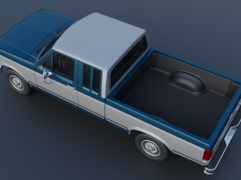 Camioneta F-150 de caja larga 1987 Modelo de impresión 3D