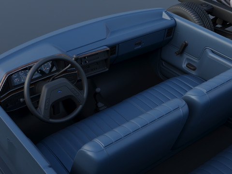 Camioneta F-150 de caja larga 1987 Modelo de impresión 3D