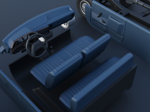 Camioneta F-150 de caja larga 1987 Modelo de impresión 3D