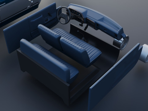 Camioneta F-150 de caja larga 1987 Modelo de impresión 3D