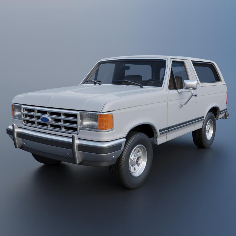 Bronco 1987 3D Druckmodell .c4d .max .obj .3ds .fbx .stl .blend