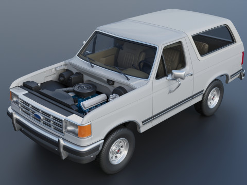 Bronco 1987 3D Druckmodell