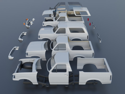 Bronco 1987 3D Druckmodell