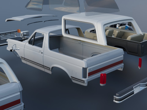 Bronco 1987 3D Druckmodell