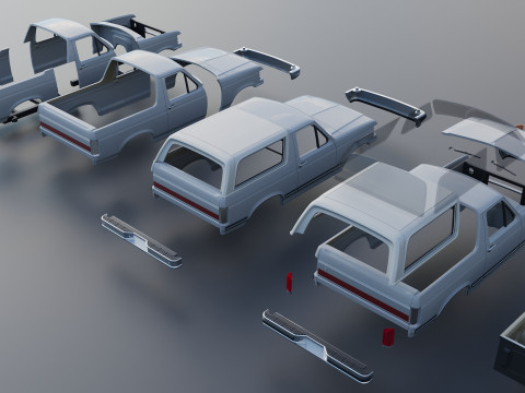 Bronco 1987 3D Druckmodell