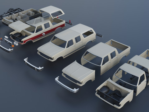 Bronco Centurion Clássico C-150 1987 Modelo de Impressão 3D