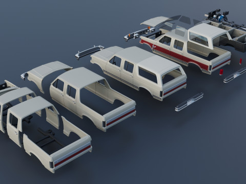 Bronco Centurion Clássico C-150 1987 Modelo de Impressão 3D