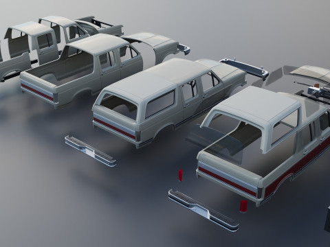 Bronco Centurion Clássico C-150 1987 Modelo de Impressão 3D