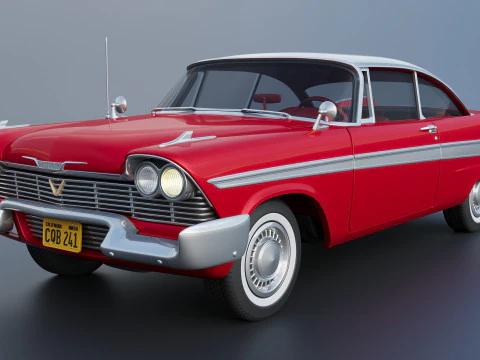 Plymouth Fury 1958 3D Print Model