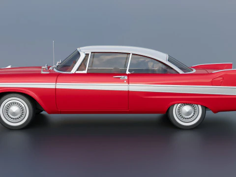 Plymouth Fury 1958 3D Print Model