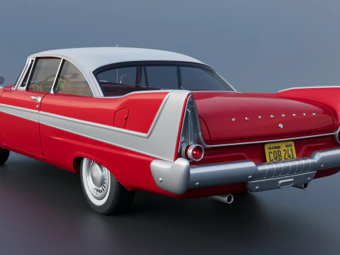 Plymouth Fury 1958 3D Print Model