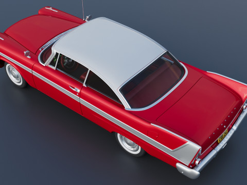 Плімут Ф'юрі 1958 3D Принт Модель