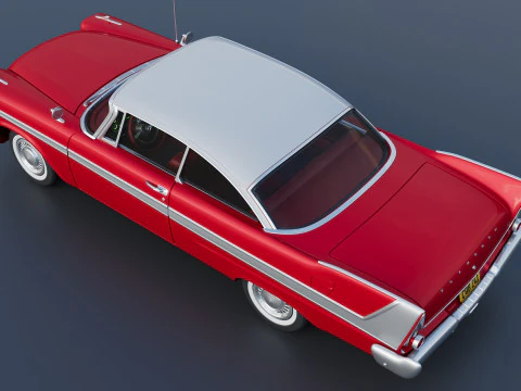 Plymouth Fury 1958 3D Print Model