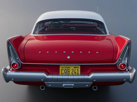 Plymouth Fury 1958 3D Print Model