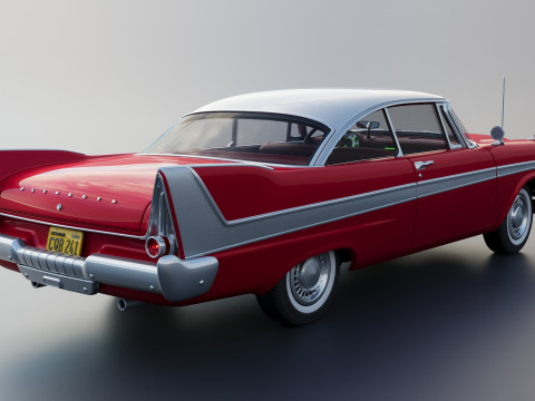 Плімут Ф'юрі 1958 3D Принт Модель