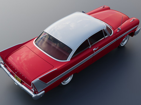 Плімут Ф'юрі 1958 3D Принт Модель