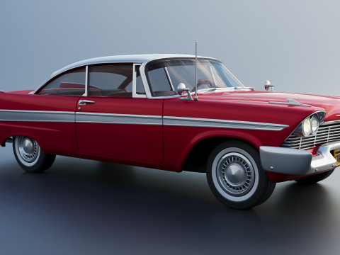 Плімут Ф'юрі 1958 3D Принт Модель