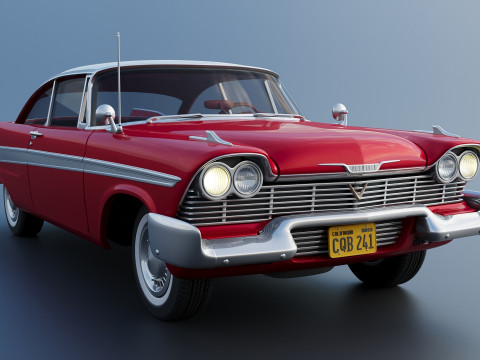 Плімут Ф'юрі 1958 3D Принт Модель