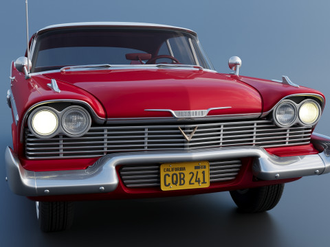 Плімут Ф'юрі 1958 3D Принт Модель