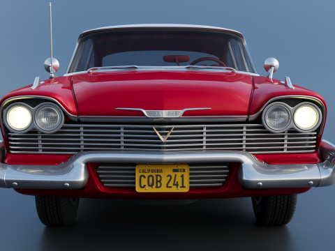 Плімут Ф'юрі 1958 3D Принт Модель