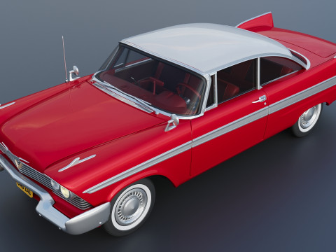 Плімут Ф'юрі 1958 3D Принт Модель