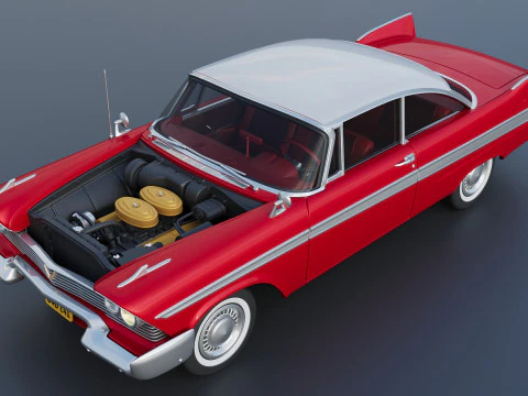 Plymouth Fury 1958 3D Print Model