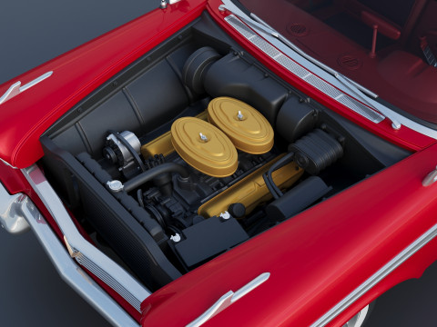 Плімут Ф'юрі 1958 3D Принт Модель