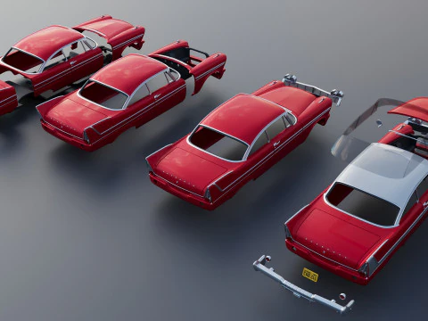 Plymouth Fury 1958 3D Print Model