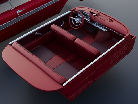 Плімут Ф'юрі 1958 3D Принт Модель