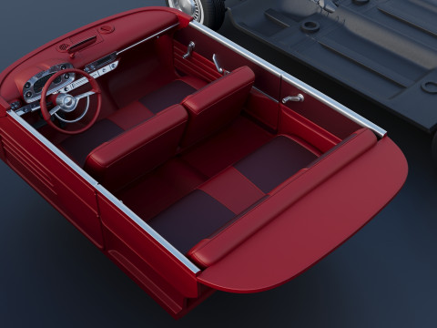 Плімут Ф'юрі 1958 3D Принт Модель