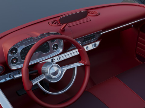 Плімут Ф'юрі 1958 3D Принт Модель