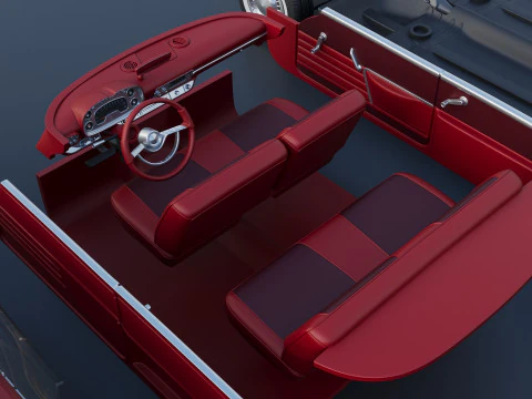 Plymouth Fury 1958 3D Print Model
