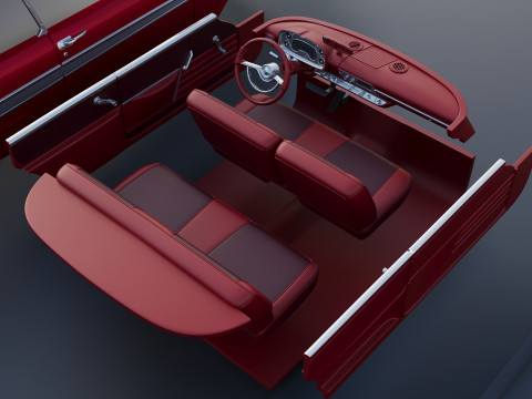 Плімут Ф'юрі 1958 3D Принт Модель