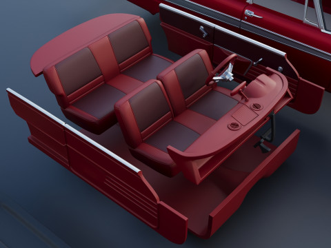 Плімут Ф'юрі 1958 3D Принт Модель