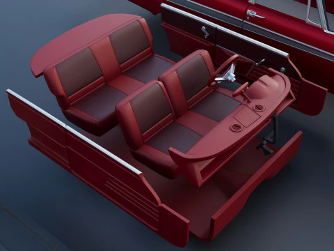 Plymouth Fury 1958 3D Print Model