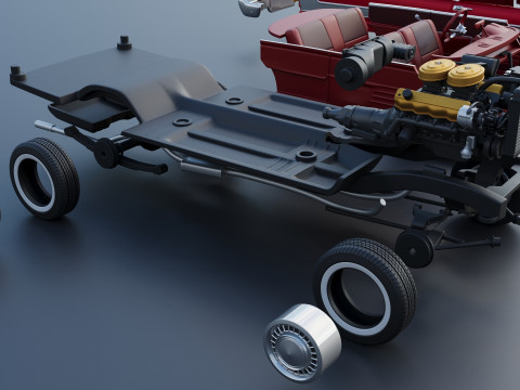 Плімут Ф'юрі 1958 3D Принт Модель