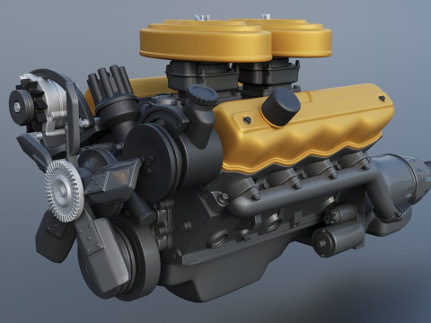 Плімут Ф'юрі 1958 3D Принт Модель