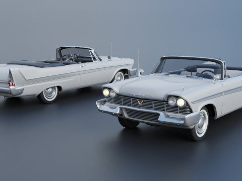 Plymouth Belvedere conversível 1958 Modelo de Impressão 3D