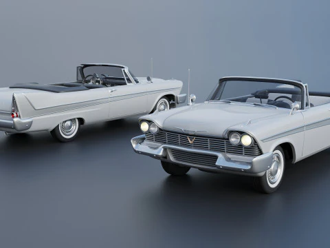 Plymouth Belvedere Convertible 1958 3D Print Model