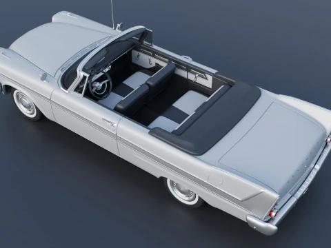 Plymouth Belvedere Convertible 1958 3D Print Model