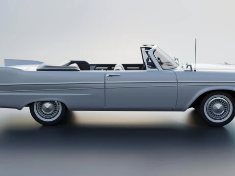 Plymouth Belvedere Convertible 1958 3D Print Model