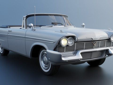 Plymouth Belvedere conversível 1958 Modelo de Impressão 3D