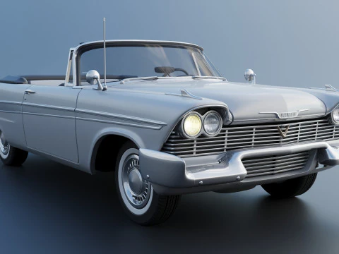 Plymouth Belvedere Convertible 1958 3D Print Model