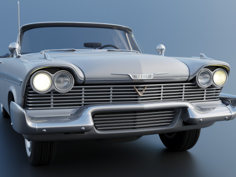 Plymouth Belvedere conversível 1958 Modelo de Impressão 3D