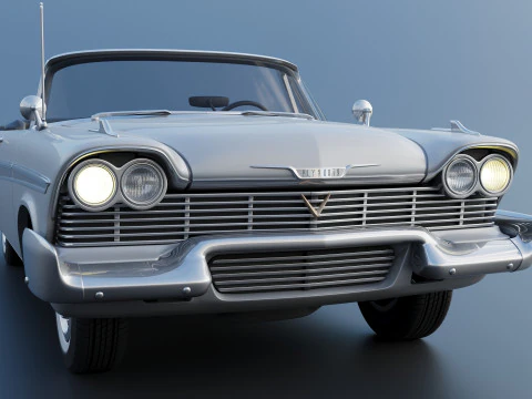 Plymouth Belvedere Convertible 1958 3D Print Model