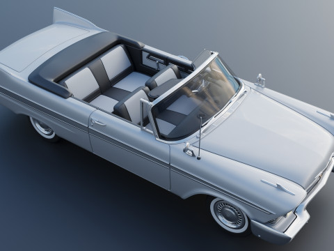 Plymouth Belvedere conversível 1958 Modelo de Impressão 3D