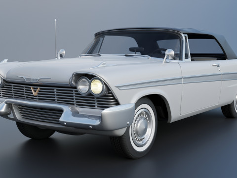 Plymouth Belvedere conversível 1958 Modelo de Impressão 3D