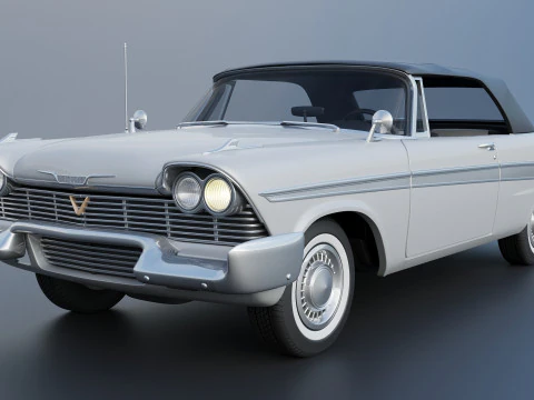 Plymouth Belvedere Convertible 1958 3D Print Model