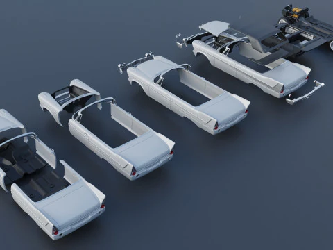 Plymouth Belvedere Convertible 1958 3D Print Model